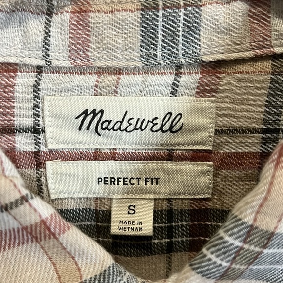 Madewell perfect fit size small flannel shirt - Picture 2 of 5